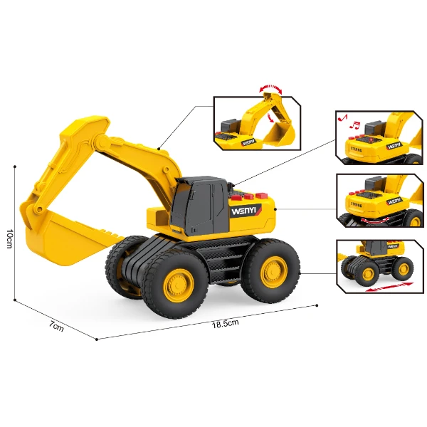 1:32 excavator cu fricțiune (lumini /sunete) 4