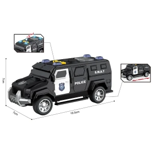 1:32 jeep de poliție cu fricțiune (lumini /sunete) Thumbnail 4