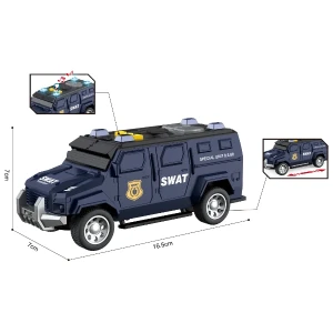 1:32 jeep de poliție cu fricțiune (lumini /sunete) Thumbnail 4