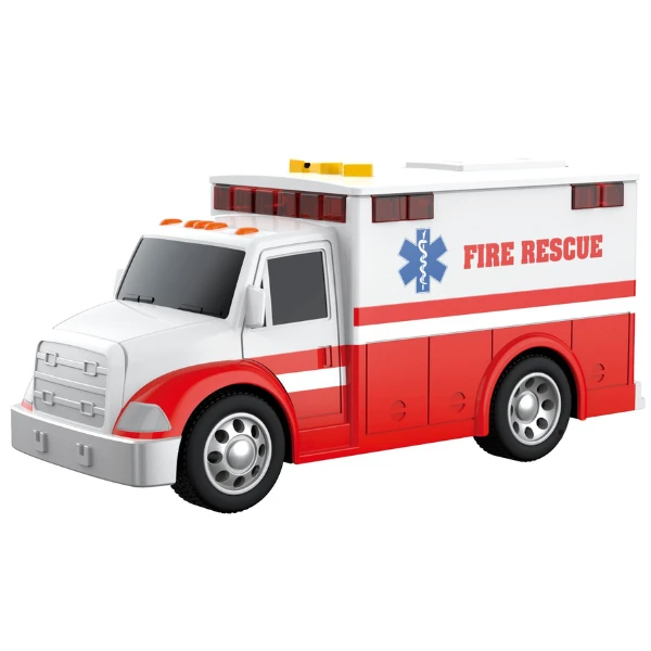 1:32 mașină "ambulanță" cu fricțiune (lumini /sunete) 2