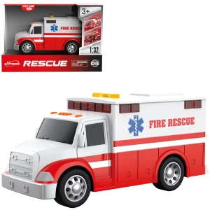 1:32 mașină "ambulanță" cu fricțiune (lumini /sunete) Thumbnail 2