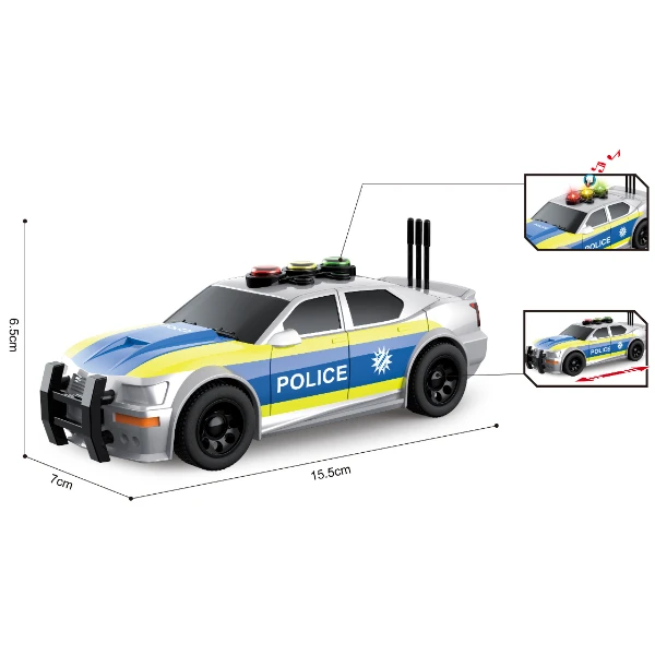 1:32 mașină de poliție cu fricțiune (lumini /sunete) 4