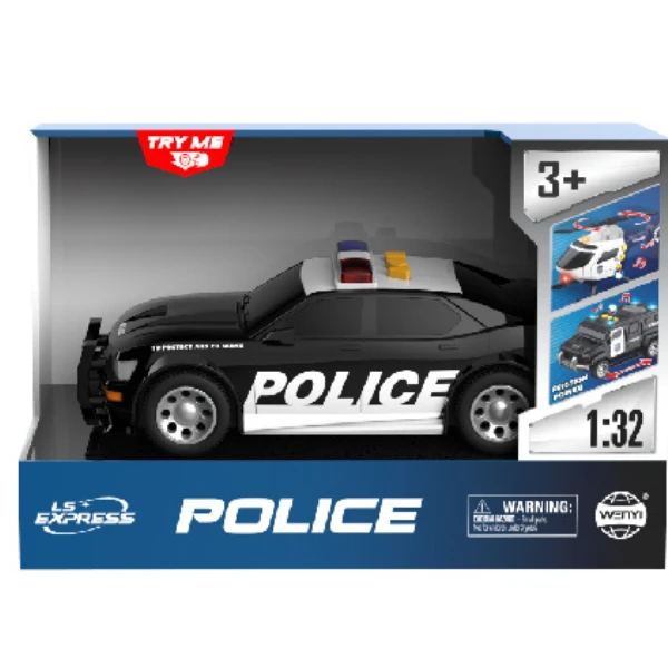 1:32 mașină de poliție cu fricțiune (lumini /sunete) 3