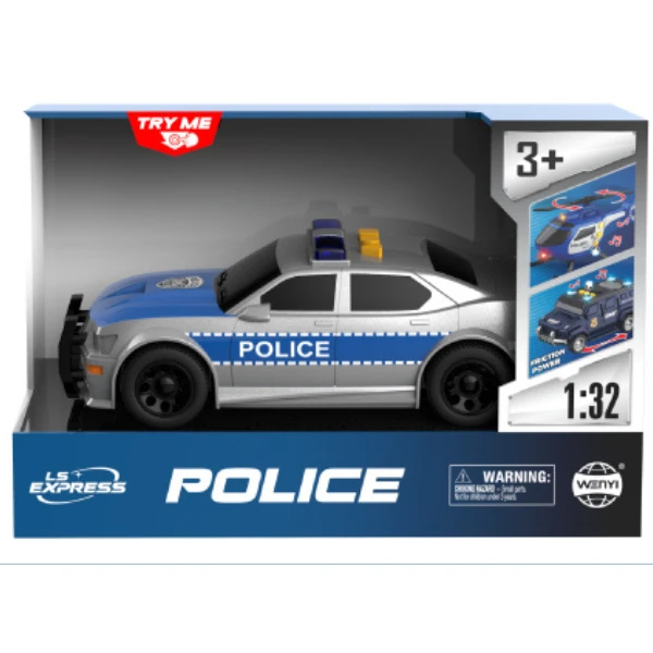 1:32 mașină de poliție cu fricțiune (lumini /sunete) 3