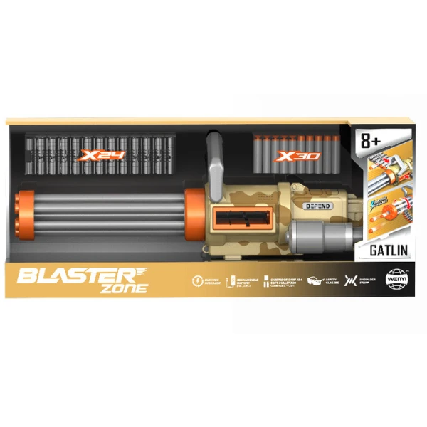 Mitralieră automată cu 30 gloanțe fine (acumulator 7,4v, 24 cartușe, ochelari de protecție) 3