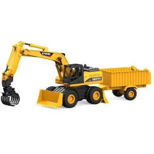 1:14 utilaj special „excavator cu remorcă” 3 în 1 (lumini/sunete) Thumbnail 4