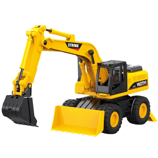 1:14 utilaj special „excavator-încărcător” 3 în 1 (lumini/sunete) 2