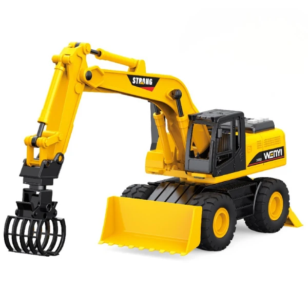 1:14 utilaj special „excavator-încărcător” 3 în 1 (lumini/sunete) 4