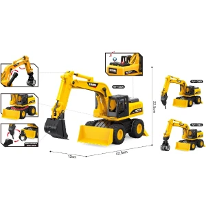 1:14 utilaj special „excavator-încărcător” 3 în 1 (lumini/sunete) Thumbnail 6