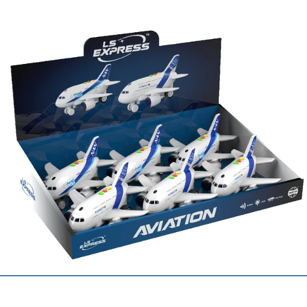 1:200 avion cu fricțiune (lumini /sunete), as. 4
