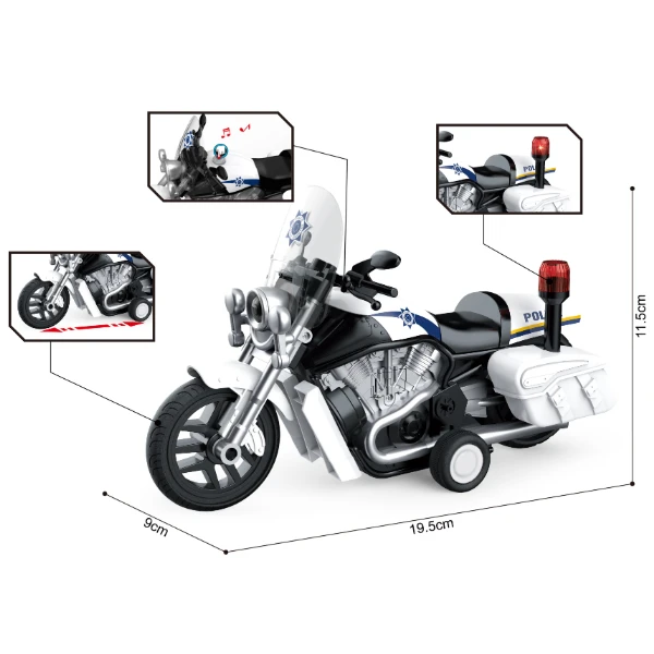 1:10 motocicleta cu fricțiune (lumini /sunete) 4