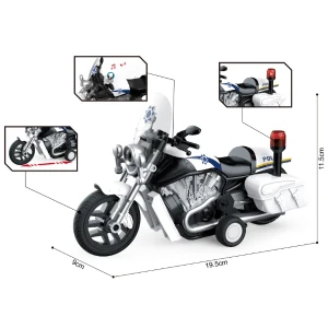 1:10 motocicleta cu fricțiune (lumini /sunete) Thumbnail 4