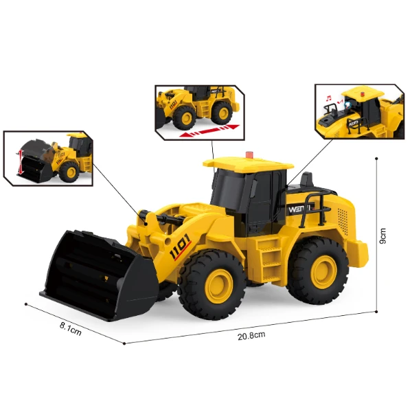 1:20 buldozer cu fricțiune (lumini /sunete) 4