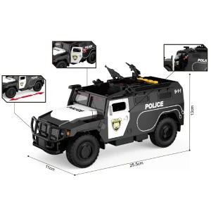 1:16 jeep de poliție cu inerție (lumini /sunete / ușile se deschid) Thumbnail 4