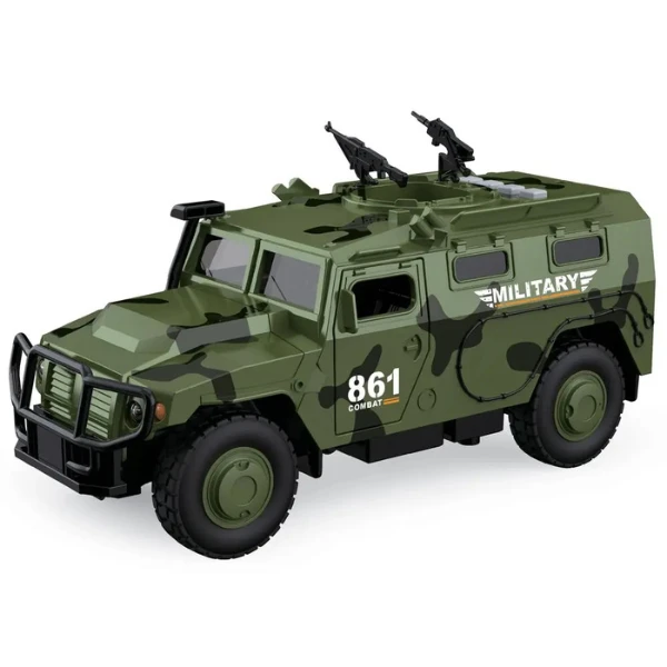 1:16 vehicul blindat militar cu inerție (lumini /sunete / ușile se deschid) 2