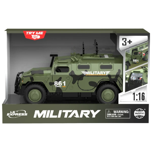1:16 vehicul blindat militar cu inerție (lumini /sunete / ușile se deschid) 3
