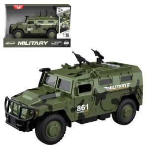 1:16 vehicul blindat militar cu inerție (lumini /sunete / ușile se deschid) Thumbnail 3