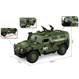 1:16 vehicul blindat militar cu inerție (lumini /sunete / ușile se deschid) Thumbnail 1