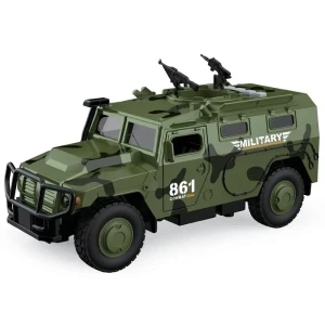 1:16 vehicul blindat militar cu inerție (lumini /sunete / ușile se deschid) Thumbnail 2