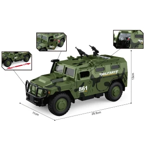 1:16 vehicul blindat militar cu inerție (lumini /sunete / ușile se deschid) Thumbnail 5