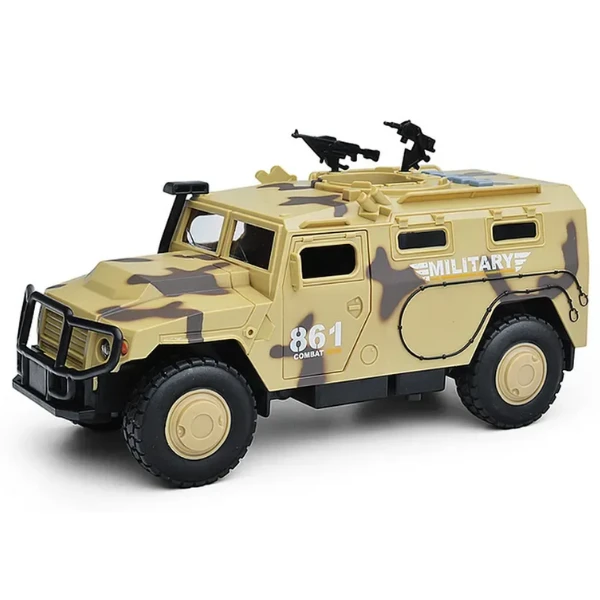 1:16 vehicul blindat militar cu inerție (lumini /sunete / ușile se deschid) 2