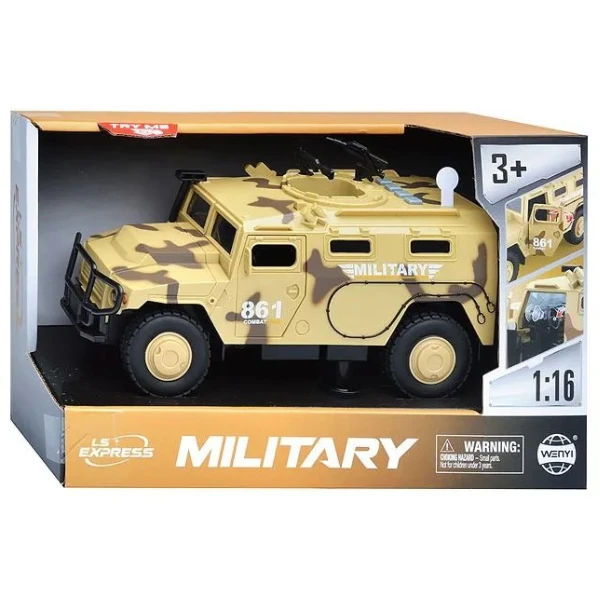 1:16 vehicul blindat militar cu inerție (lumini /sunete / ușile se deschid) 3