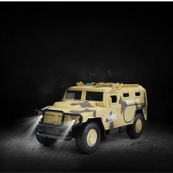 1:16 vehicul blindat militar cu inerție (lumini /sunete / ușile se deschid) 5