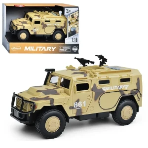 1:16 vehicul blindat militar cu inerție (lumini /sunete / ușile se deschid)