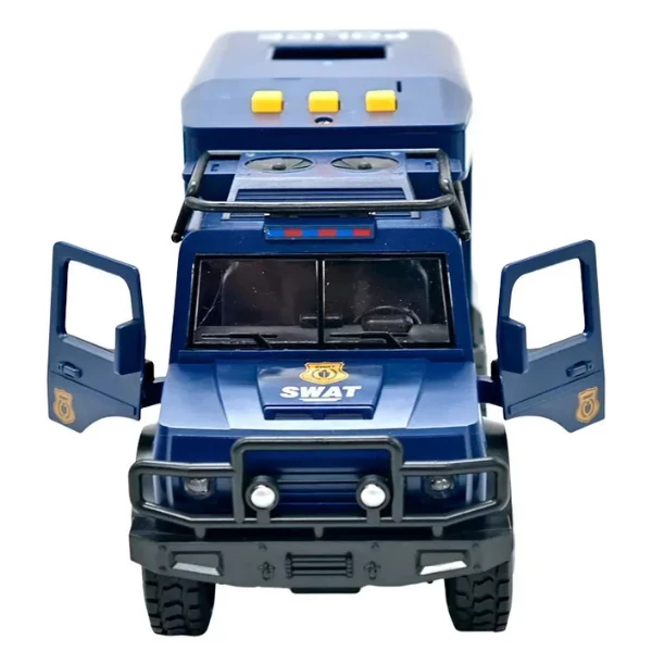 1:16 jeep de poliție cu inerție (lumini /sunete / ușile se deschid) 5
