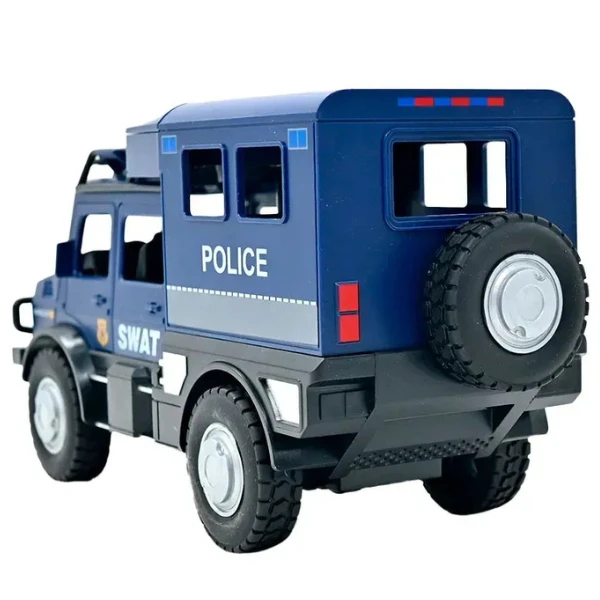 1:16 jeep de poliție cu inerție (lumini /sunete / ușile se deschid) 5