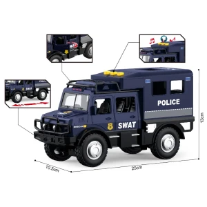 1:16 jeep de poliție cu inerție (lumini /sunete / ușile se deschid) Thumbnail 7