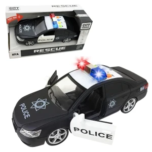 1:16 mașina de poliție cu inerție (lumini /sunete / ușile se deschid)