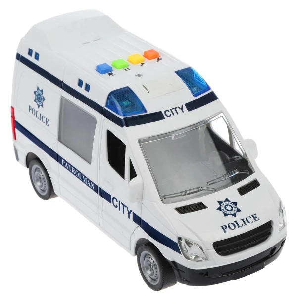 1:16 mașina de poliție cu inerție (lumini /sunete / ușile se deschid) 5