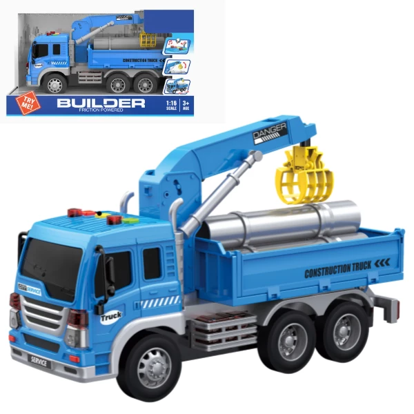 1:16 camion inerțial cu țeavă de apă (lumini / sunete) 2