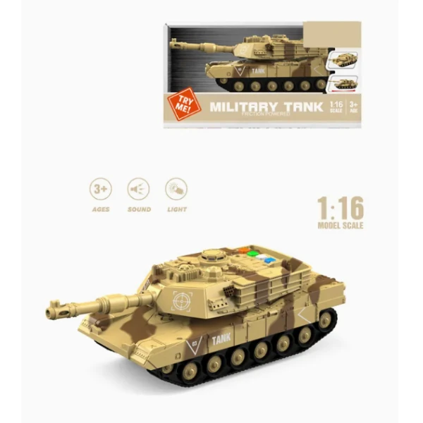1:16 tanc militar inerțial, camuflaj (lumină / sunet) 4