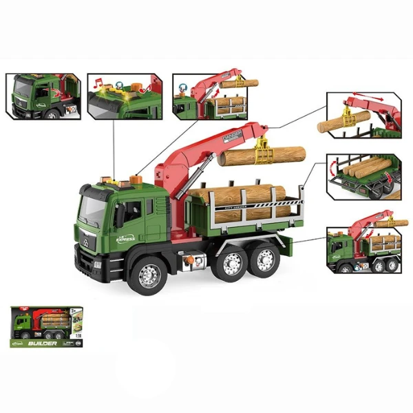 1:10 camion cu lemne și inerție (lumini /sunete) 6
