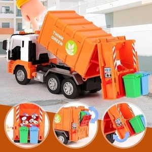 1:10 camion de gunoi cu inerție "think green" (lumină / sunet) Thumbnail 6