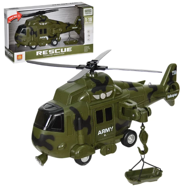 1:16 elicopter militar de salvare inerțial (lumină / sunet) 2