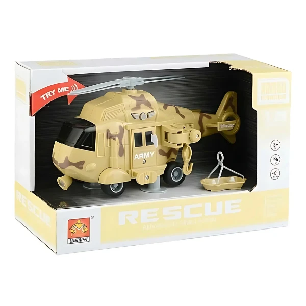 1:20 elicopter militar de salvare inerțial (lumină / sunet) 3