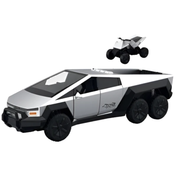1:16 "cybertruck" inerțial cu șase roți (lumini/sunete) 2