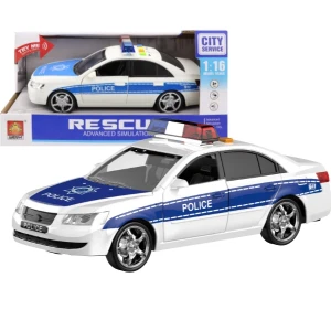 1:16 mașină de poliție, cu inerție (lumina / sunet)