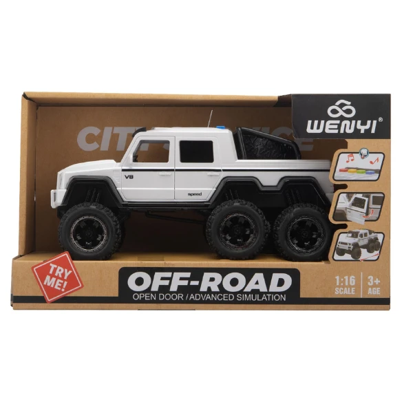 1:16 suv cu 6 roti și inertie (lumini /sunete) 4