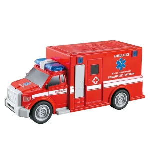 1:20 ambulanță cu fricțiune (lumini /sunete)