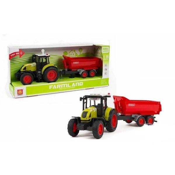 1:16 tractor cu fricțiune "trailered farm tractor" (lumina / sunet) 4