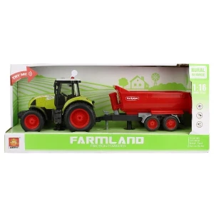 1:16 tractor cu fricțiune "trailered farm tractor" (lumina / sunet)