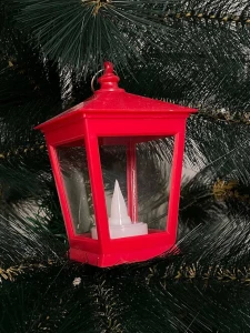 Lampa decorativa, efect de flacara calda, rosie, 8*12.5cm (cp-24-098) Thumbnail 2