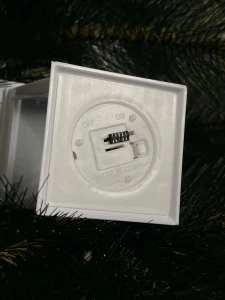 Lampa decorativa, efect de flacara calda, rosie, 8*12.5cm (cp-24-098) Thumbnail 3