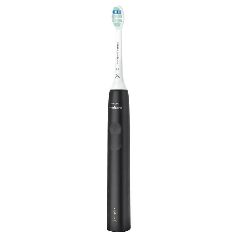 Электрическая звуковая зубная щетка philips hx3673/14, черный | белый 6