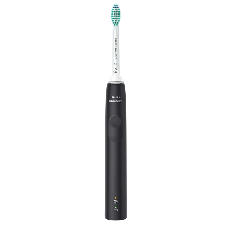 Электрическая звуковая зубная щетка philips hx3673/14, черный | белый 4
