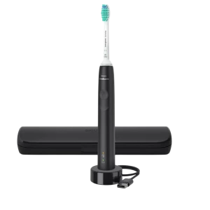 Periuța de dinți electrică sonică Philips HX3673/14, Negru | Alb
